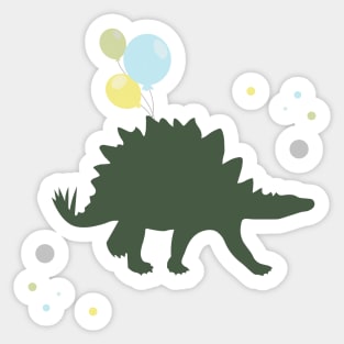 Birthday Dinosaur - Stegosaurus - Dinosaur for Kids Sticker